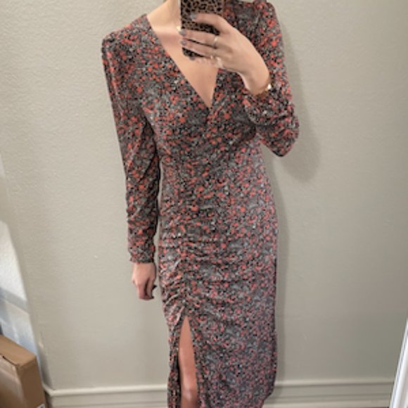 LUSH Maxi Floral Long Sleeve Dress - Picture 4 of 4
